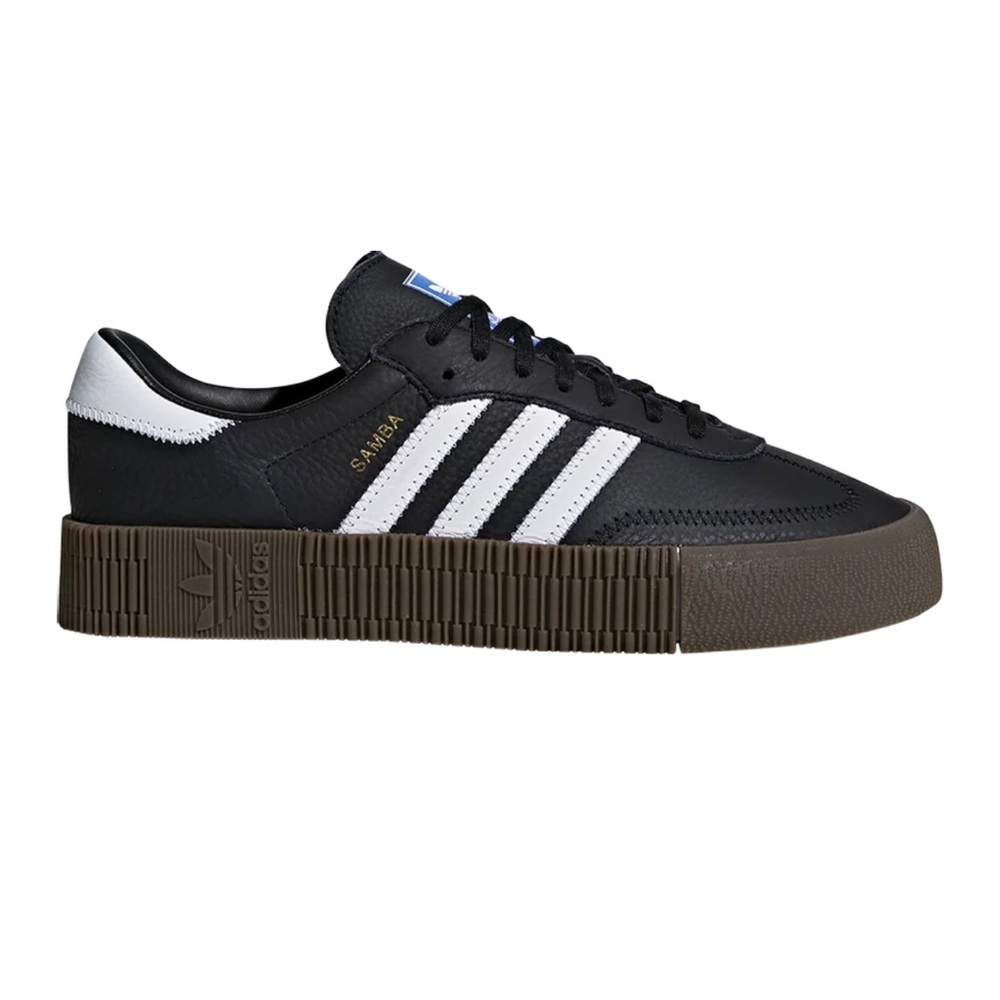 adidas Originals Samba Rose Sneakers In Black With Dark Gum Sole Size US 9